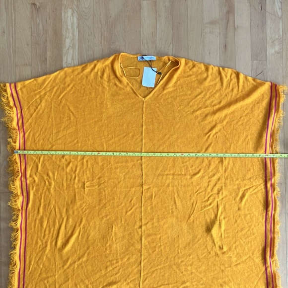 NEW Zara linen cover-up kaftan orange mango XS-S Extra-Small/Small - Picture 8 of 15